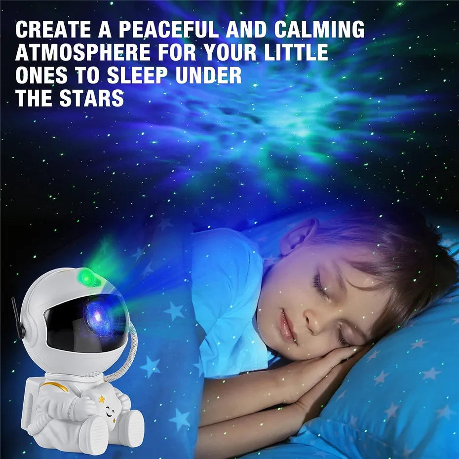 Astronaut Starry Sky Projection Light Full of Stars Ambient Light Spaceman Laser Nebula Water Ripple Bedroom Projection Light